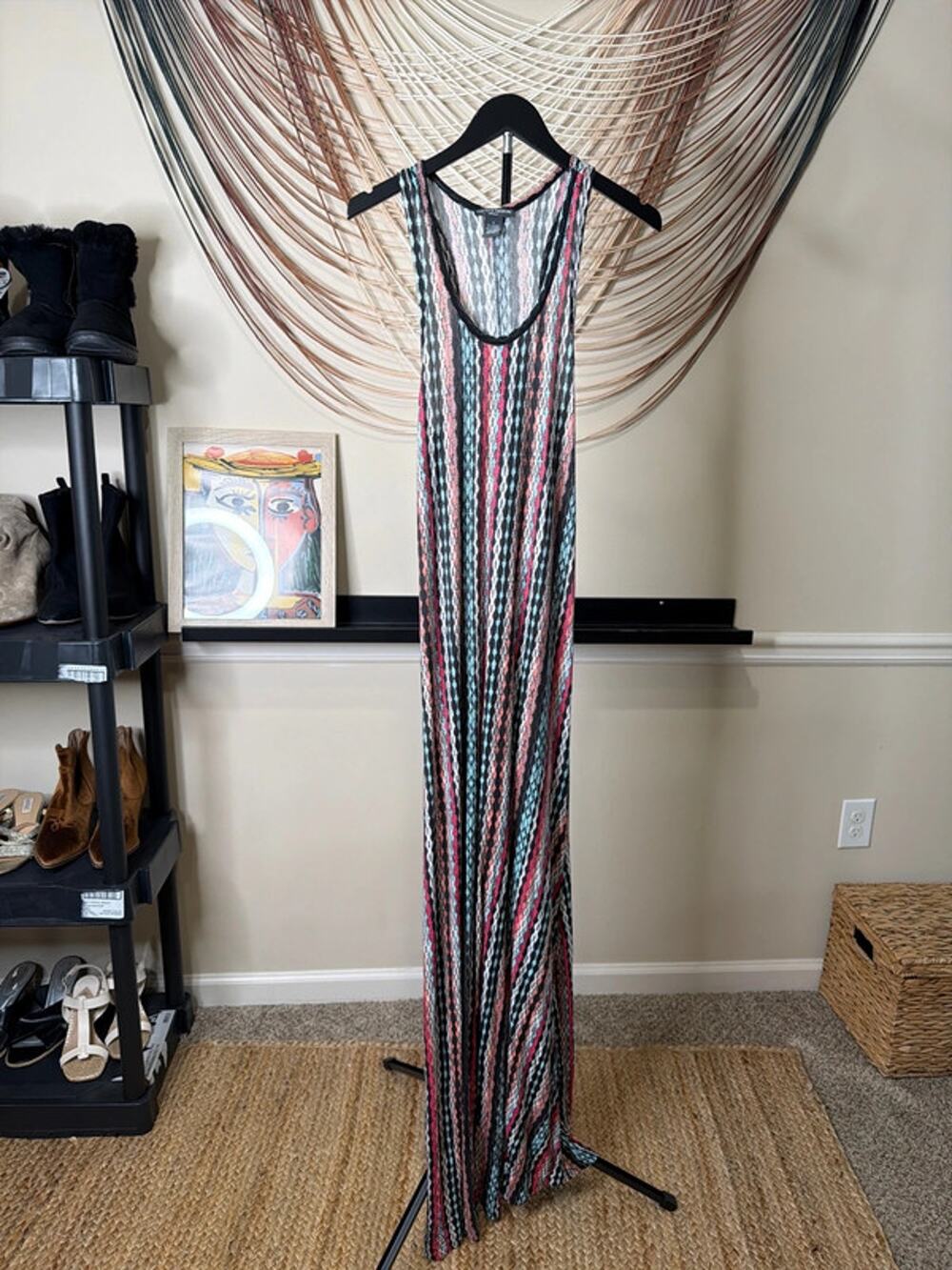 3 for $9 Chelsea and Theodore racer back maxi dress EUC s 2396